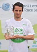 16 July 2011; Men's race winner Paddy Hamilton, from Annadale Striders, AC, Co. Antrim, after the The National Lottery Irish Runner 5 Mile. Phoenix Park, Dublin. Picture credit: Brendan Moran / SPORTSFILE