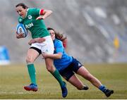 12 February 2017; Hannah Tyrrell of Ireland is tackled by Mariagrazia Cioffi of Italy during the RBS Women's Six Nations Rugby Championship game between Italy and Ireland at Stadio Tommaso Fattori in L'Aquila, Italy. Photo by Roberto Bregani/Sportsfile