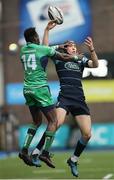 12 February 2017; Niyi Adeolokun of Connacht and Rhun Williams of Cardiff Blues compete for the ball during the Guinness PRO12 Round 14 match between Cardiff Blues and Connacht at BT Sport Arms Park in Cardiff, Wales. Photo by Gareth Everett/Sportsfile