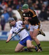 12 February 2017; Eóin Murphy of Kilkenny in action against Patrick Curran of Waterford during the Allianz Hurling League Division 1A Round 1 game between Kilkenny and Waterford at Nowlan Park in Kilkenny. Photo by Ray McManus/Sportsfile