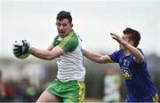 12 February 2017; Patrick McBrearty of Donegal in action against Niall McInerney of Roscommon during the Allianz Football League Division 1 Round 2 game between Roscommon and Donegal at Dr. Hyde Park in Roscommon. Photo by David Maher/Sportsfile