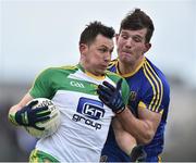 12 February 2017; Paul Brennan of Donegal in action against Sean Mullooly of Roscommon during the Allianz Football League Division 1 Round 2 game between Roscommon and Donegal at Dr. Hyde Park in Roscommon. Photo by David Maher/Sportsfile