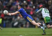 12 February 2017; Sean McDermott of Roscommon in action against Jamie Brennan of Donegal during the Allianz Football League Division 1 Round 2 game between Roscommon and Donegal at Dr. Hyde Park in Roscommon. Photo by David Maher/Sportsfile