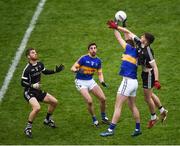 12 February 2017; Alan Maloney of Tipperary, second right, and Paddy O'Connor of Sligo, right, challenge for the high ball during the Allianz Football League Division 3 Round 2 game between Tipperary and Sligo at Semple Stadium in Thurles, Co. Tipperary. Photo by Seb Daly/Sportsfile
