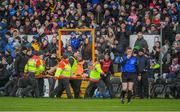 12 February 2017; The Kilkenny manager Brian Cody, left, looks on as Pat Lyng is carried off during the second half of the Allianz Hurling League Division 1A Round 1 game between Kilkenny and Waterford at Nowlan Park in Kilkenny. Photo by Ray McManus/Sportsfile