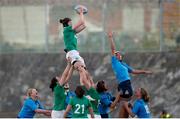 12 February 2017; Marie-Louise Reilly of Ireland gets the ball in a line out during the RBS Women's Six Nations Rugby Championship game between Italy and Ireland at Stadio Tommaso Fattori in L'Aquila, Italy. Photo by Roberto Bregani/Sportsfile