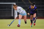 12 February 2017; Sarah Robinson of UCD in action against Jill Ringwood of Pembroke during the Women's Irish Senior Cup semi-final game between UCD and Pembroke at the National Hockey Stadium in UCD, Belfield. Photo by Sam Barnes/Sportsfile