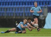 12 February 2017; Chris Carey of St. Michael's College in action against David Hawkshaw of Belvedere College during the Bank of Ireland Leinster Schools Senior Cup second round game between Belvedere College and St. Michael's College at Donnybrook Stadium in Donnybrook, Dublin. Photo by Eóin Noonan/Sportsfile