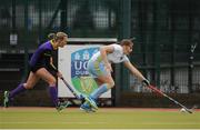 12 February 2017; Katie Mullan of UCD in action against Michelle Hack of Pembroke during the Women's Irish Senior Cup semi-final game between UCD and Pembroke at the National Hockey Stadium in UCD, Belfield. Photo by Sam Barnes/Sportsfile