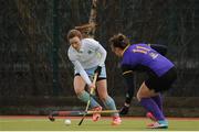 12 February 2017; Emma Russell of UCD in action against Maebh Horan of Pembroke during the Women's Irish Senior Cup semi-final game between UCD and Pembroke at the National Hockey Stadium in UCD, Belfield. Photo by Sam Barnes/Sportsfile