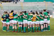 12 February 2017; Ireland Women's squad at the end of the RBS Women's Six Nations Rugby Championship game between Italy and Ireland at Stadio Tommaso Fattori in L'Aquila, Italy. Photo by Roberto Bregani/Sportsfile