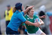 12 February 2017; Alison Miller of Ireland is tackled by Elisa Cucchiella of Italy during the RBS Women's Six Nations Rugby Championship game between Italy and Ireland at Stadio Tommaso Fattori in L'Aquila, Italy. Photo by Roberto Bregani/Sportsfile