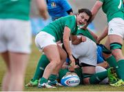 12 February 2017; Mary Healy  of Ireland during the RBS Women's Six Nations Rugby Championship game between Italy and Ireland at Stadio Tommaso Fattori in L'Aquila, Italy. Photo by Roberto Bregani/Sportsfile