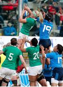 12 February 2017; Ciara Cooney of Ireland competes for the ball with Elisa Pillotti of Italy in a line out during the RBS Women's Six Nations Rugby Championship game between Italy and Ireland at Stadio Tommaso Fattori in L'Aquila, Italy. Photo by Roberto Bregani/Sportsfile