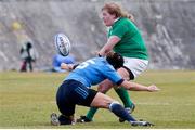 12 February 2017; Leah Lyons of Ireland in action during the RBS Women's Six Nations Rugby Championship game between Italy and Ireland at Stadio Tommaso Fattori in L'Aquila, Italy. Photo by Roberto Bregani/Sportsfile