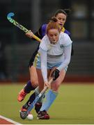 12 February 2017; Sarah Robinson of UCD during the Women's Irish Senior Cup semi-final game between UCD and Pembroke at the National Hockey Stadium in UCD, Belfield. Photo by Sam Barnes/Sportsfile