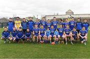 12 February 2017;  Roscommon team before the start of the Allianz Football League Division 1 Round 2 game between Roscommon and Donegal at Dr. Hyde Park in Roscommon. Photo by David Maher/Sportsfile