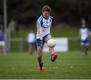 12 February 2017; Conor McCarthy of Monaghan in action during the Allianz Football League Division 1 Round 2 game between Monaghan and Cavan at St. Mary's Park in Castleblayney, Co. Monaghan. Photo by Philip Fitzpatrick/Sportsfile