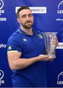 13 February 2017; Jack Conan with his Bank of Ireland Leinster Rugby Player of the Month award at Donnybrook Stadium in Donnybrook, Dublin. Photo by Daire Brennan/Sportsfile