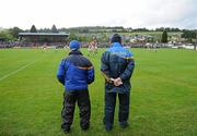 16 July 2011; Wicklow manager Mick O'Dwyer, right, with selector Martin Coleman, watches the team in action against Armagh. GAA Football All-Ireland Senior Championship Qualifier, Round 2, Replay, Wicklow v Armagh, County Grounds, Aughrim, Co. Wicklow. Picture credit: Matt Browne / SPORTSFILE