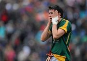 16 July 2011; Paddy Gilsenan, Meath, shows his disappointment after the final whistle. GAA Football All-Ireland Senior Championship Qualifier, Round 3, Meath v Kildare, Pairc Tailteann, Navan, Co. Meath. Picture credit: Pat Murphy / SPORTSFILE