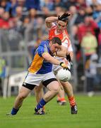 16 July 2011; Seanie Furlong, Wicklow, in action against Brendan Donaghy, Armagh. GAA Football All-Ireland Senior Championship Qualifier, Round 2, Replay, Wicklow v Armagh, County Grounds, Aughrim, Co. Wicklow. Picture credit: Ray McManus / SPORTSFILE