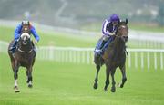 17 July 2011; Apollo, with Ryan Moore up, right, on their way to winning the Darley European Breeders Fund (C & G) Maiden from eventual second place Newbury Hall, with Fran Berry up. The Curragh Racecourse, The Curragh, Co. Kildare. Picture credit: Matt Browne / SPORTSFILE