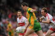 17 July 2011; Michael Murphy, Donegal, in action against Ciaran Mullan, Derry. Ulster GAA Football Senior Championship Final, Derry v Donegal, St Tiernach's Park, Clones, Co. Monaghan. Picture credit: Brian Lawless / SPORTSFILE