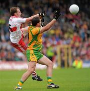 17 July 2011; Ciaran Mullan, Derry, in action against Michael Murphy, Donegal. Ulster GAA Football Senior Championship Final, Derry v Donegal, St Tiernach's Park, Clones, Co. Monaghan. Picture credit: Brian Lawless / SPORTSFILE