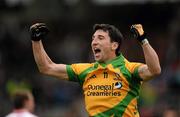 17 July 2011; Michael Hegarty, Donegal, celebrates after kicking a point during the second half. Ulster GAA Football Senior Championship Final, Derry v Donegal, St Tiernach's Park, Clones, Co. Monaghan. Picture credit: Brendan Moran / SPORTSFILE