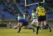 12 February 2017; Dave Kearney of Leinster goes over to score his side's second try during the Guinness PRO12 Round 14 match between Benetton Treviso and Leinster at Stadio Monigo in Treviso, Italy. Photo by Stephen McCarthy/Sportsfile