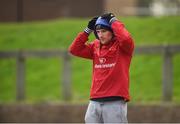13 February 2017; Andrew Conway of Munster sits out squad training at the University of Limerick, in Limerick. Photo by Diarmuid Greene/Sportsfile