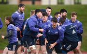 13 February 2017; A general view of Munster training at the University of Limerick, in Limerick. Photo by Diarmuid Greene/Sportsfile