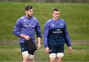 13 February 2017; Dave O'Callaghan, left, and Tommy O'Donnell of Munster make their way out for squad training at the University of Limerick, in Limerick. Photo by Diarmuid Greene/Sportsfile