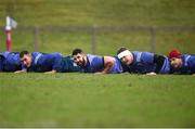 13 February 2017; Munster players, from left, Tommy O'Donnell, Peter McCabe, Stephen Archer and David Johnston in action during squad training at the University of Limerick, in Limerick. Photo by Diarmuid Greene/Sportsfile
