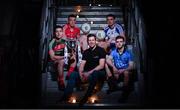 14 February 2017; In attendance at the launch of the 2017 EirGrid GAA Football Under 21 All-Ireland Championship, are from left, Brian Reape of Mayo, Sean O’Donoghue of Cork, EirGrid U21 Football Ambassador Sean Cavanagh of Tyrone, Mikey Murnaghan of Monaghan, and Cillian O’Shea of Dublin. EirGrid, the state-owned company that manages and develops Ireland's electricity grid, enters its third year of sponsorship of this competition. It has a programme of activity, including the introduction of the EirGrid player of the provincial championship, planned to promote the Championship and recognise the talent on display at this grade. #EirGridGAA Photo by Brendan Moran/Sportsfile