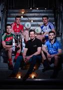 14 February 2017; In attendance at the launch of the 2017 EirGrid GAA Football Under 21 All-Ireland Championship, are from left, Brian Reape of Mayo, Sean O’Donoghue of Cork, EirGrid U21 Football Ambassador Sean Cavanagh of Tyrone, Mikey Murnaghan of Monaghan, and Cillian O’Shea of Dublin. EirGrid, the state-owned company that manages and develops Ireland's electricity grid, enters its third year of sponsorship of this competition. It has a programme of activity, including the introduction of the EirGrid player of the provincial championship, planned to promote the Championship and recognise the talent on display at this grade. #EirGridGAA Photo by Brendan Moran/Sportsfile