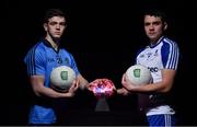 14 February 2017; In attendance at the launch of the 2017 EirGrid GAA Football Under 21 All-Ireland Championship, are from left, Cillian O’Shea of Dublin and Mikey Murnaghan of Monaghan. EirGrid, the state-owned company that manages and develops Ireland's electricity grid, enters its third year of sponsorship of this competition. It has a programme of activity, including the introduction of the EirGrid player of the provincial championship, planned to promote the Championship and recognise the talent on display at this grade. #EirGridGAA Photo by Brendan Moran/Sportsfile