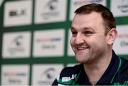 14 February 2017; Connacht backs coach Conor McPhillips during a press conference at the Sportsground in Galway. Photo by Diarmuid Greene/Sportsfile