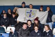 14 February 2017; Coláiste na Trócaire Rathkeale supporters during the Bank of Ireland FAI Schools Senior Girls National Cup Final match between Sacred Heart School Westport and Coláiste na Trócaire Rathkeale at Home Farm FC in Whitehall, Dublin. Photo by Cody Glenn/Sportsfile