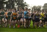 15 February 2017; A general view of the Boys Senior final 6000m race during the Irish Life Health Leinster Schools Cross Country at Santry Demesne in Santry, Co. Dublin. Photo by David Maher/Sportsfile