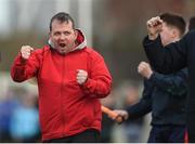15 February 2017; LIT manager Davy Fitzgerald celebrates after Jason McCarthy scored their side's first goal during the Independent.ie HE GAA Fitzgibbon Cup Quarter-Final between Limerick IT and University College Dublin at Limerick IT in Limerick. Photo by Diarmuid Greene/Sportsfile