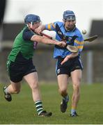 15 February 2017; Eddie Hayden of UCD in action against Paul Killeen of LIT during the Independent.ie HE GAA Fitzgibbon Cup Quarter-Final between Limerick IT and University College Dublin at Limerick IT in Limerick. Photo by Diarmuid Greene/Sportsfile