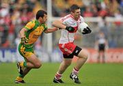 17 July 2011; Mark Lynch, Derry, in action against Frank McGlynn, Donegal. Ulster GAA Football Senior Championship Final, Derry v Donegal, St Tiernach's Park, Clones, Co. Monaghan. Picture credit: Brendan Moran / SPORTSFILE