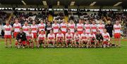 17 July 2011; The Derry squad. Ulster GAA Football Senior Championship Final, Derry v Donegal, St Tiernach's Park, Clones, Co. Monaghan. Picture credit: Oliver McVeigh / SPORTSFILE