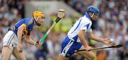 10 July 2011; Michael Walsh, Waterford, in action against Lar Corbett, Tipperary. Munster GAA Hurling Senior Championship Final, Waterford v Tipperary, Pairc Ui Chaoimh, Cork. Picture credit: Stephen McCarthy / SPORTSFILE