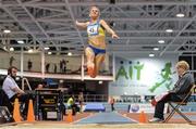 15 February 2017; Malin Marmbrandt of Sweden competing in the Senior Women's Long Jump during the AIT International Athletics Grand Prix at the AIT International Arena in Athlone, Co. Westmeath. Photo by Sam Barnes/Sportsfile