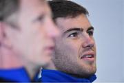 16 February 2017; Leinster scrum-half Luke McGrath during a press conference at the RDS Arena, Ballsbridge, Dublin. Photo by Brendan Moran/Sportsfile