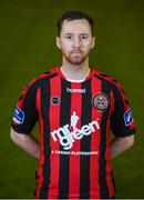 16 February 2017; Paddy Kavanagh of Bohemians. Bohemians Squad Portraits 2017 at Blanchardstown I.T in Blanchardstown, Dublin. Photo by Cody Glenn/Sportsfile