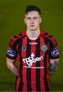 16 February 2017; Rob Cornwall of Bohemians. Bohemians Squad Portraits 2017 at Blanchardstown I.T in Blanchardstown, Dublin. Photo by Cody Glenn/Sportsfile